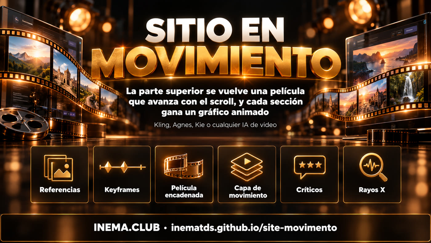Los pasos de Sitio en Movimiento: referencias, keyframes, película encadenada, capa de movimiento, críticos y Rayos X