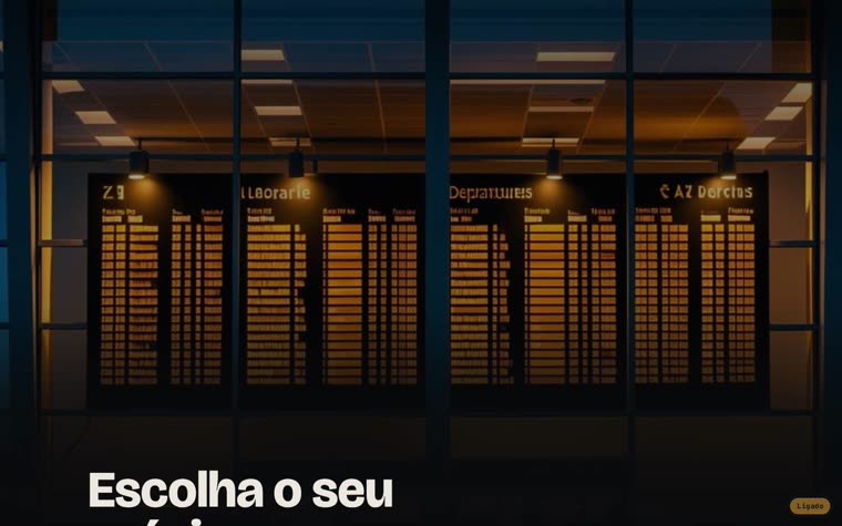 O painel real da página subindo por cima do painel filmado