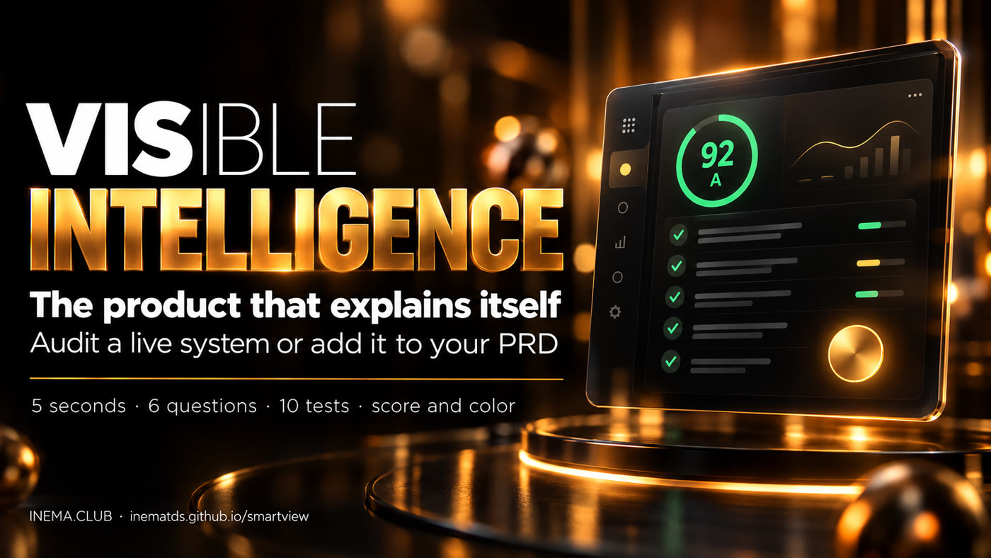 SmartView banner: visible intelligence, the product that explains itself
