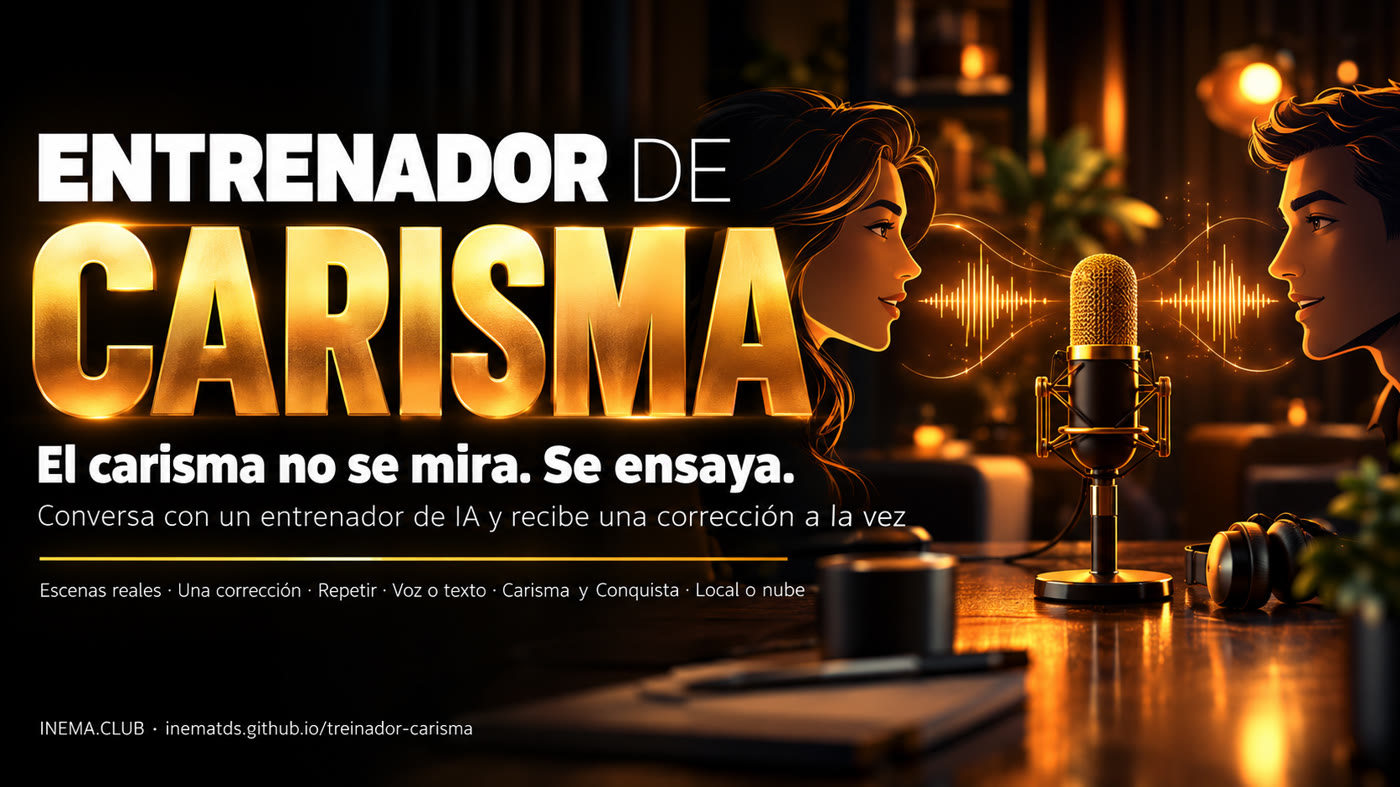 Banner del Entrenador de Carisma: el carisma no se mira, se ensaya