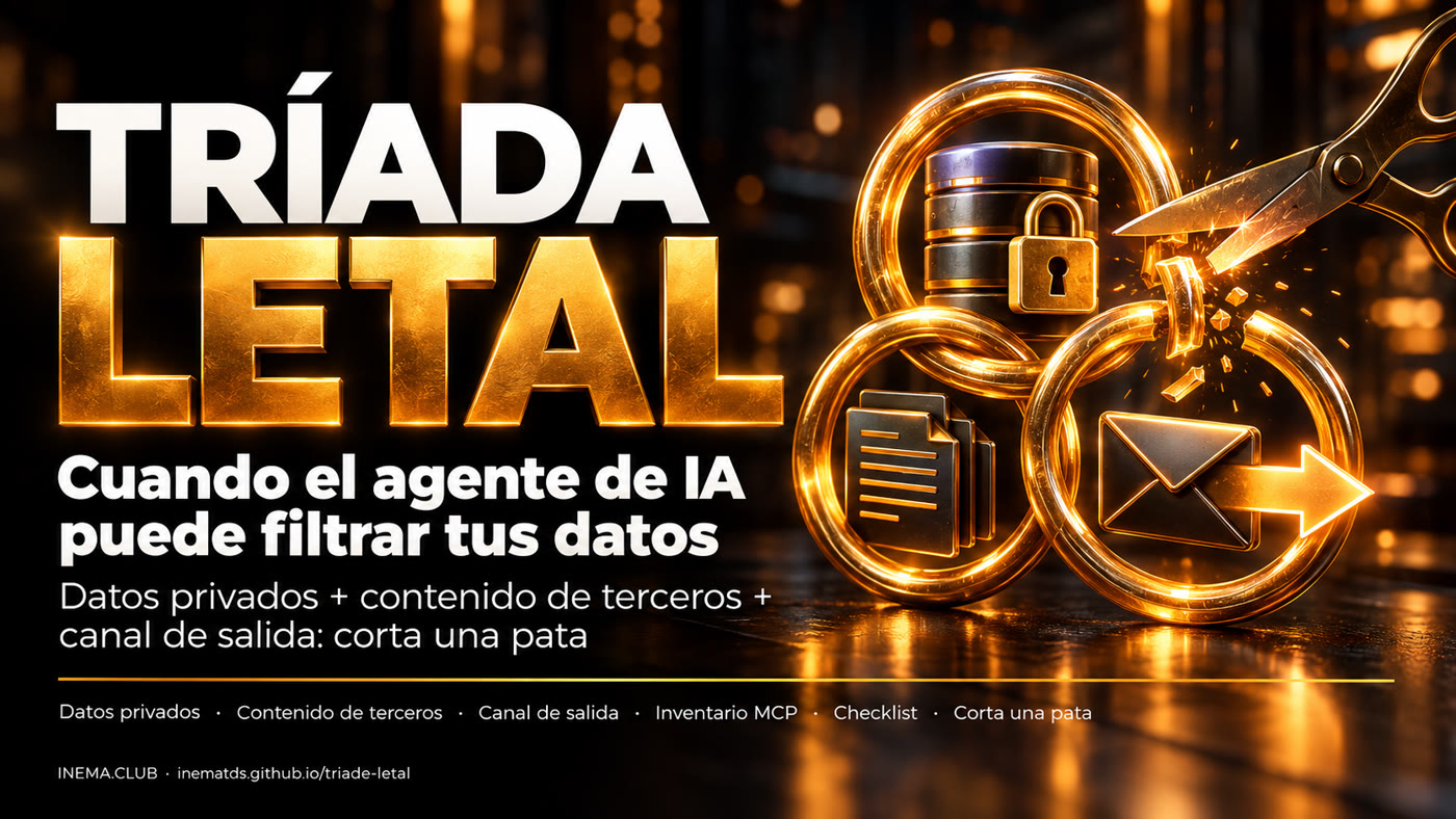 Tríada Letal: datos privados, contenido de terceros y canal de salida
