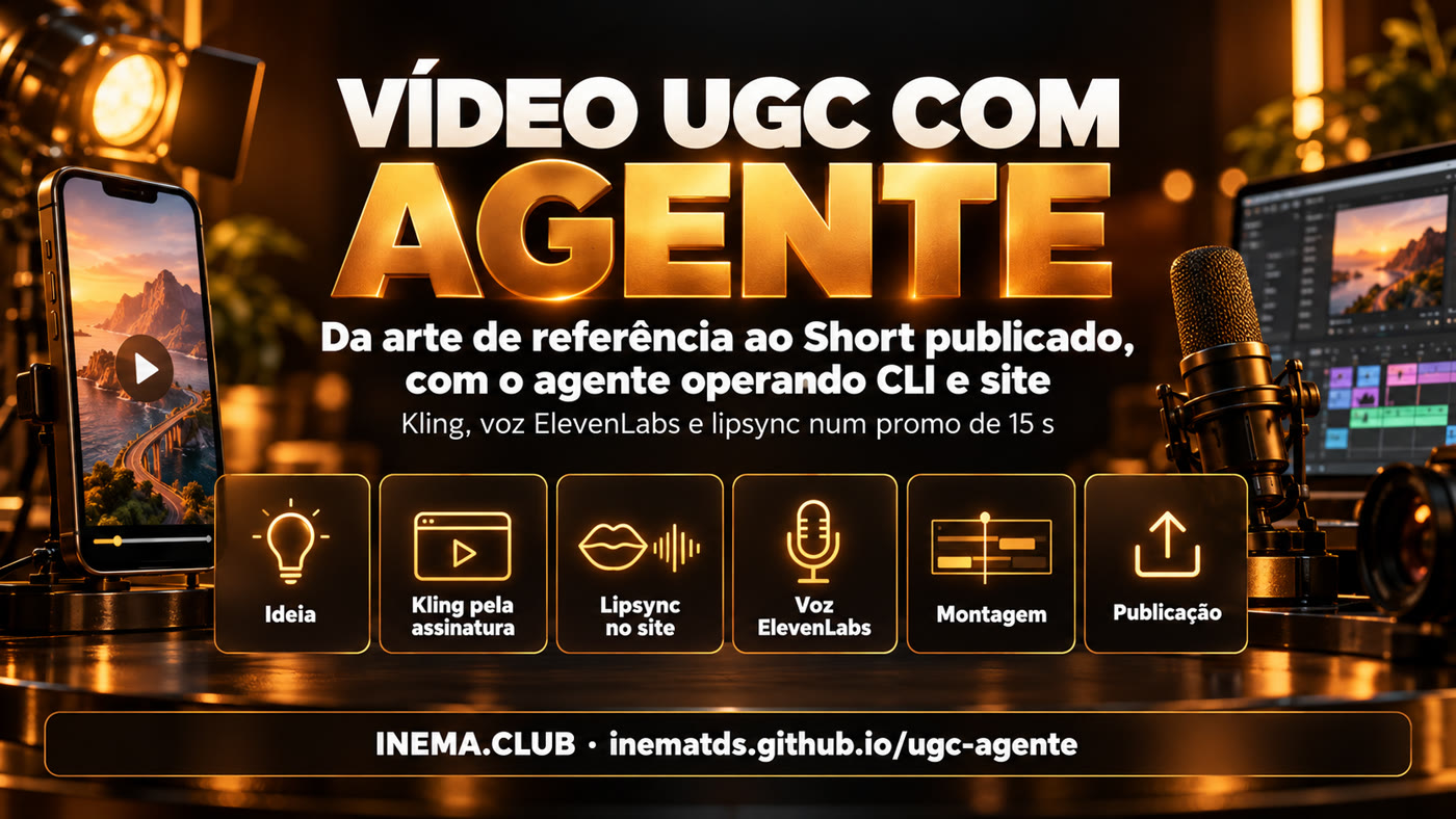 As seis etapas: ideia, Kling pela assinatura, lipsync no site, voz ElevenLabs, montagem e publicação