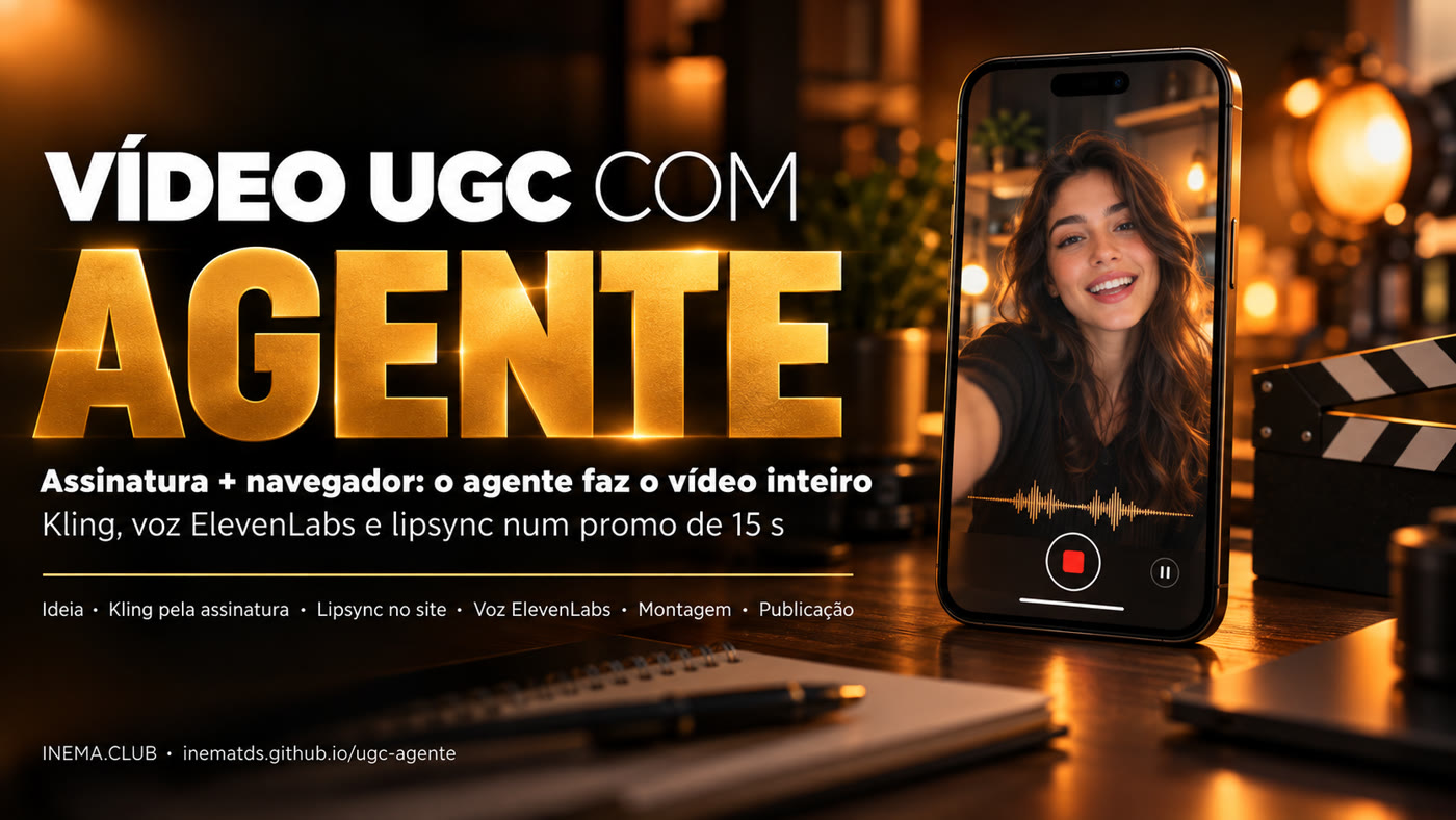 Banner: vídeo UGC com agente