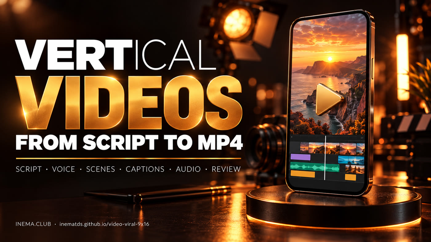 Vertical video production kit