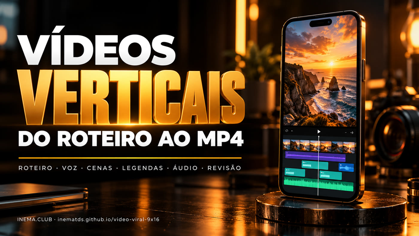 Kit de produção de vídeos verticais