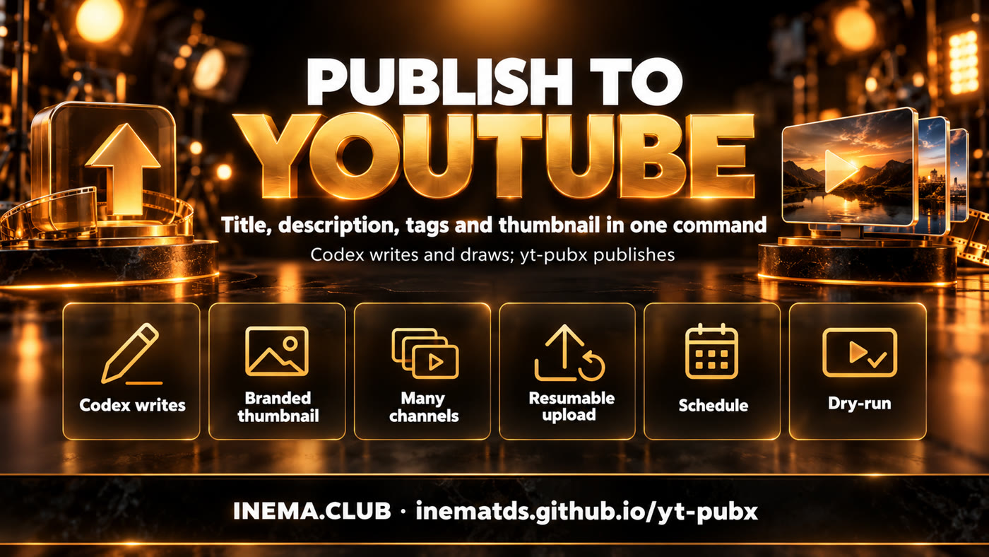 yt-pubx features in six cards